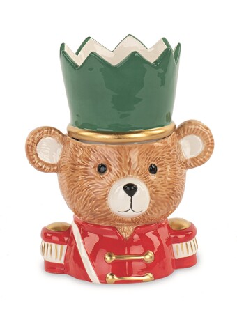 Ваза с крышкой Медведь 18 см в подарочной коробке TonoSUTono