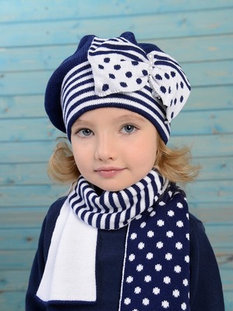 Комплект весна-осень (шапка и шарф) Морячка Mialt