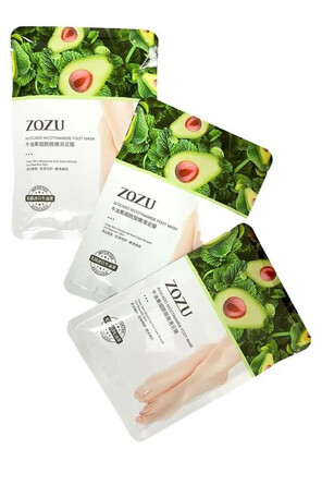 Spa-носочки восстанавливающие с экстрактом авокадо и ниацинамидом (3 пары), 35 г Zozu