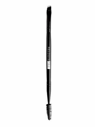 Кисть косметическая двусторонняя для бровей Brow&Eyeliner Brush, №6, 30 г Relouis