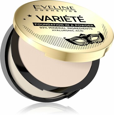 Пудра для лица Минеральная компактная, №10 ivory variete, 8 гр Eveline Cosmetics