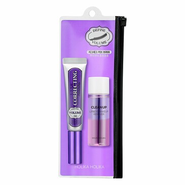 Тушь водостойкая для ресниц с эффектом объема+ ремувер 30 мл Lash Correcting Mascara 02 Define Volume 9 мл + 30 мл Holika Holika