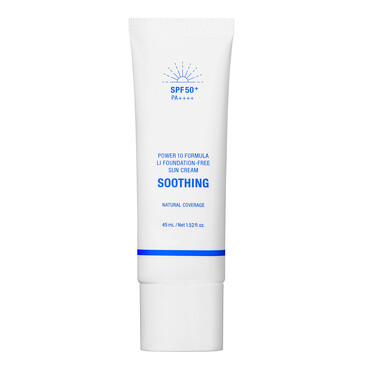 Солнцезащитный крем-праймер с тонирующим эффектом для лица SPF 50+ PA++++ Power 10 Formula LI Foundation-Free Sun Cream 45 мл It's Skin