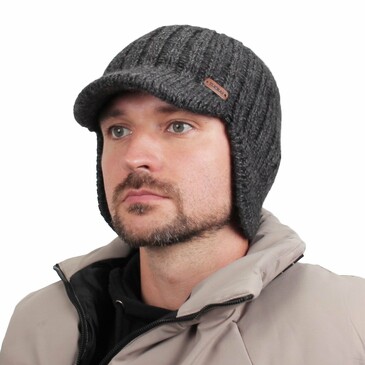 Шапка-ушанка с флисовым подкладом зимняя Flioraj