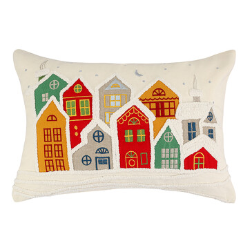 Чехол на подушку Snowy Village New Year Essential Tkano