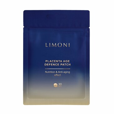 Патчи для век питательные с плацентой Placenta Age Defence Patch (30 шт.),  Limoni