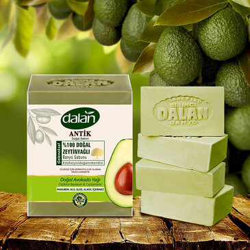 Мыло с оливковым маслом и авокадо, 4 шт, Dalan