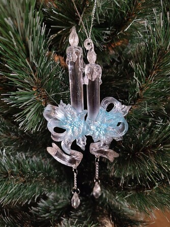 Украшение ёлочное. Праздничные свечи, 19 см ForestMarket