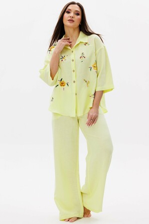 Костюм льняной (блуза и брюки) Ma Cherie