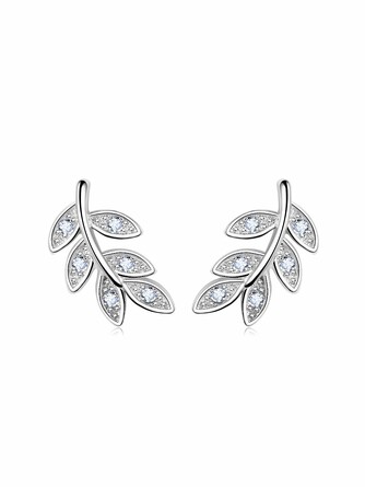 Серьги-гвоздики Листики Iris Premium Jewelry
