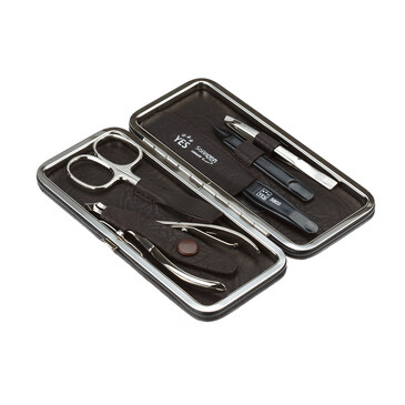 Набор маникюрный (5 пр.) в футляре из натуральной кожи Yes