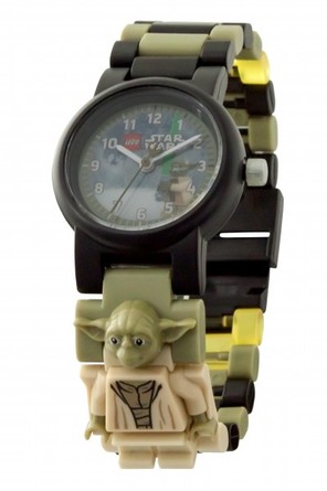 Часы наручные аналоговые Lego Star Wars с минифигурой Yoda на ремешке Lego