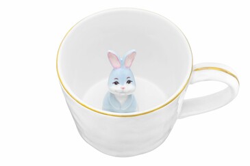 Кружка Любопытный кролик внутри кружки, 350 мл Elan Gallery