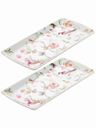 Набор блюд Певчие птички (2 шт.), 25x11,5x1,5 см Elan Gallery