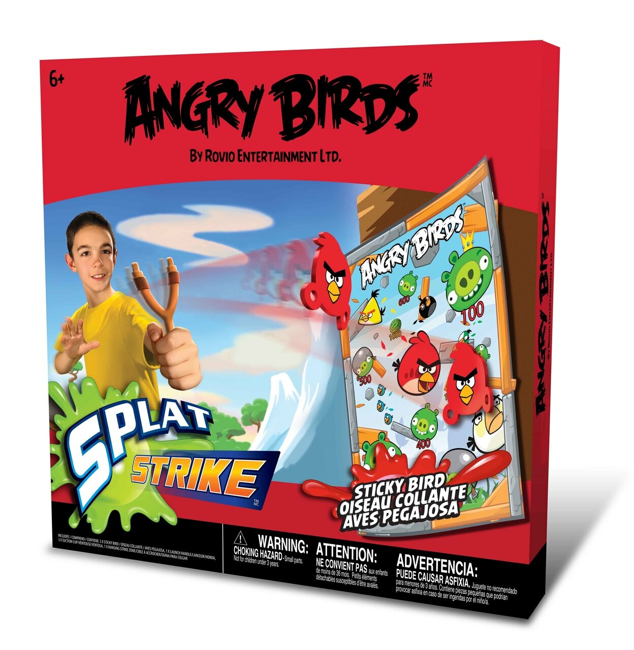 Чики Рики: Игоровой набор Angry Birds Space (мишень, рогатка и 3  липучки-бросалки Angry Birds)