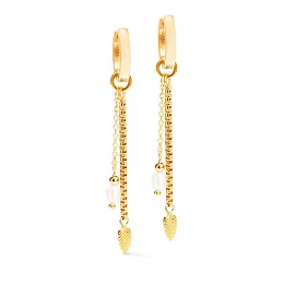 Серьги Serene Knot Chain Coeur de Lion