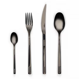 Набор столовых приборов Capri Black 70-71 (24 пр.) Belo Inox