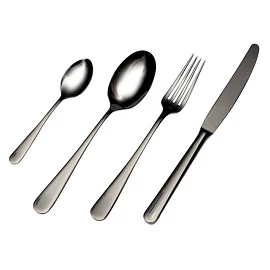 Набор столовых приборов Duna Black 80-81 (24 пр.) Belo Inox