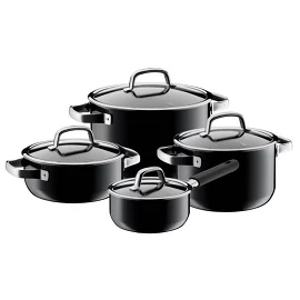 Набор кастрюль (4 пр.) Mineral Black Fusiontec WMF