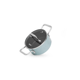 Кастрюля Mini Chef 14x6,5 см, 0,95 л с крышкой (алюминий) Fissman