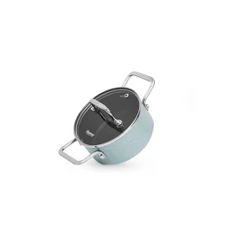 Кастрюля Mini Chef 14x6,5 см, 0,95 л с крышкой (алюминий) Fissman