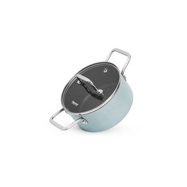Кастрюля Mini Chef 16x8 см, 1,54 л с крышкой (алюминий) Fissman