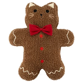 Подушка вязаная Кот New Year Essential, 45x40 см Tkano