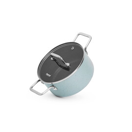 Кастрюля Mini Chef 18x9 см, 2,16 л с крышкой (алюминий) Fissman