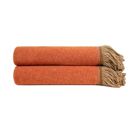 Плед Soft Bamboo Apricot с тесьмой Brigitte 160х200 см Frati Home