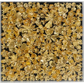 Панно настенное Gold Flower, 60x60 см Kare