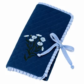 Пауч для кистей с вышивкой Незабудки 35х21 см Momo for home