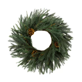 Венок декоративный хвойный с шишками Ø 50 см Best Decor Plaсe