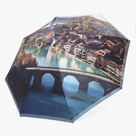 Зонт облегченный автомат (3 сложения) Fabretti
