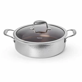 Сотейник Heritage Pro 28x9 см, 5,5 л с антипригарным покрытием (нерж. сталь) Fissman