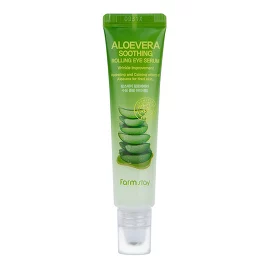 Сыворотка-роллер успокаивающая для области вокруг глаз с алоэ Aloevera Soothing Rolling Eye Serum 25 мл FarmStay