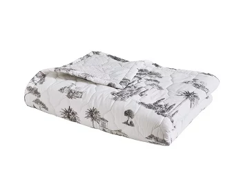 Покрывало Promenade Graphite  Blanc des Vosges