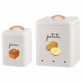 Набор (2 шт.) емкостей для xранения Bistrot Bread & Potatoes, 2,5 л и 11 л Villa D'Este