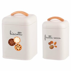 Набор (2 шт.) емкостей для xранения Bistrot Nuts & Cookies, 1,8 л и 2,5 л Villa D'Este