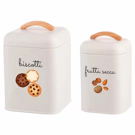 Набор (2 шт.) емкостей для xранения Bistrot Nuts & Cookies, 1,8 л и 2,5 л Villa D'Este