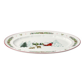 Блюдо сервировочное Nordic winter New Year Essential, 34,6х24 см Tkano
