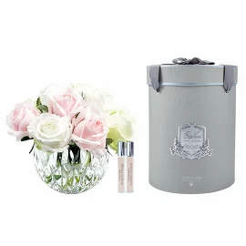 Набор ароматический Бутоны роз Pink, Green & White Luxury (букет и спрей 2 шт. по 10 мл) 19,5 см Cote Noire