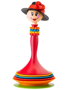 Набор (подставка под стаканы 4 шт., пробка для бутылки) Dolls 12х12х22,5 см Vigar