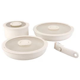 Набор посуды для приготовления со съемной ручкой Smart Ceramic (7 пр.) Smart Solutions