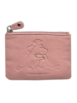 Кошелек для монет кожанный Moomin Объятия Pink 12х9 см Lasessor