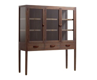 Комод-витрина 130х40х150 см Inart