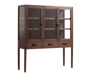 Комод-витрина 130х40х150 см Inart