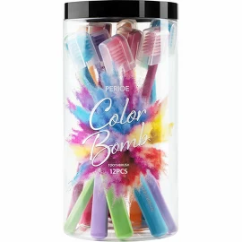 Набор мягких зубных щеток Color Bomb (12 шт.) Perioe