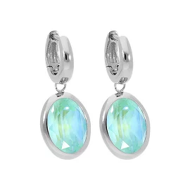 Серьги Creole Tivola small Silky sage delite Qudo