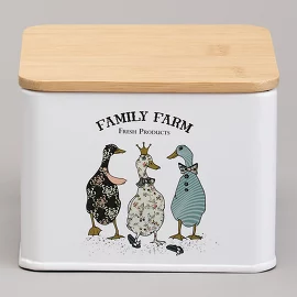 Банка для чайных пакетиков Family Farm 11,5 х11,5 х8,5 см Agness