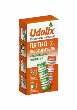 Набор карандашей-пятновыводителей (2 шт.: энзимный и кислородный) Udalix